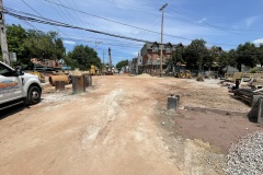 July 2024 - Constructing the new intersection of Elm and Markley