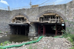 July 2024 - Construction continues on the arch bridge