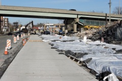 November 2020 - New concrete pavement for the northbound lanes between Main Street and Airy Street.