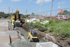 September 2021 - Excavation for the Barbadoes Street extension.